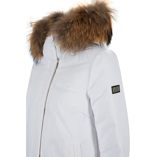 Yes Zee Weiße Nylon Damenjacke