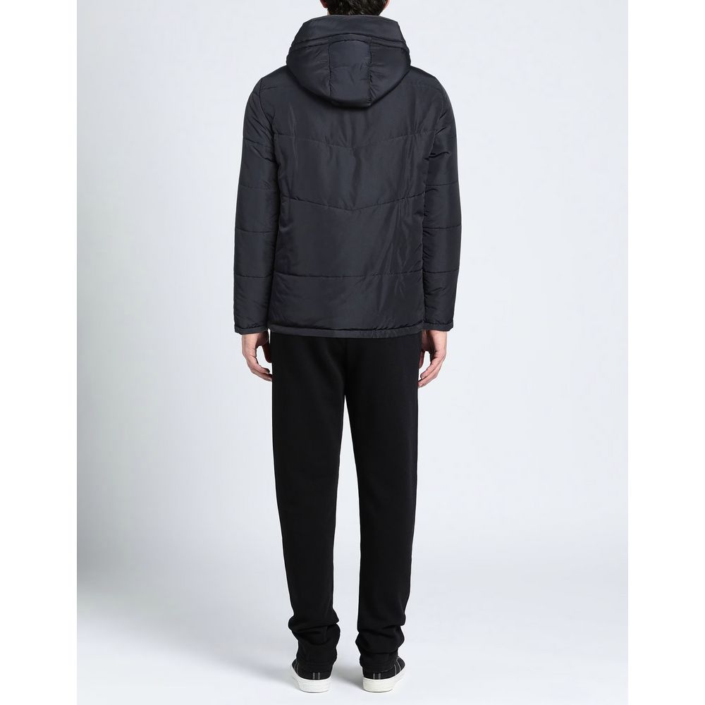 Aquascutum Blaue Polyamid-Herrenjacke