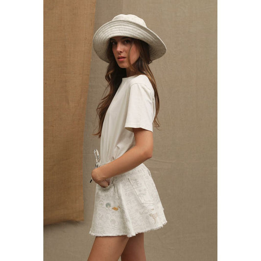 Don The Fuller „Weißes Baumwoll-Damen-T-Shirt“