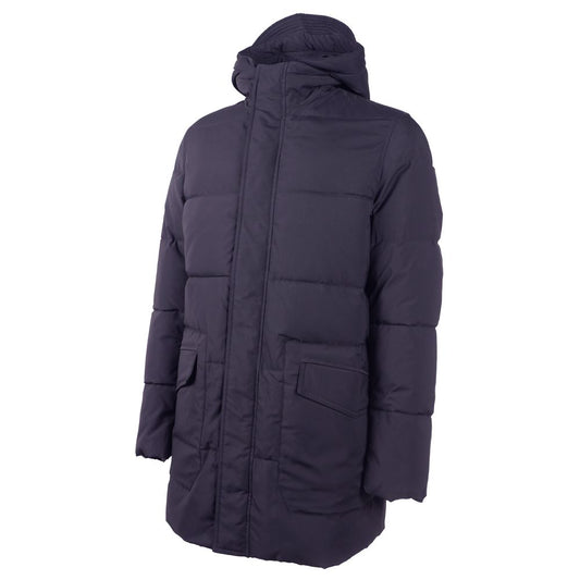 Emilio Romanelli Blaue Polyester-Herrenjacke