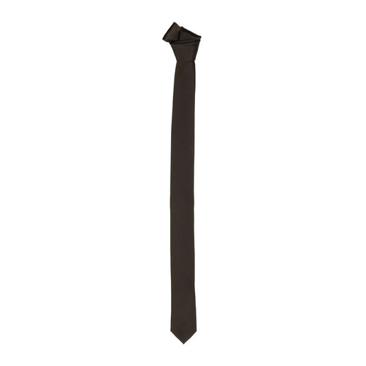 Emilio Romanelli – Elegante, schmale Seidenkrawatte in Burgunderrot – 40 mm