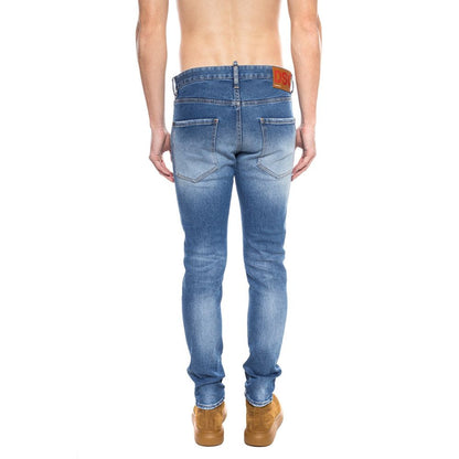 Dsquared² Herren-Jeans im Used-Look aus blauer Baumwolle