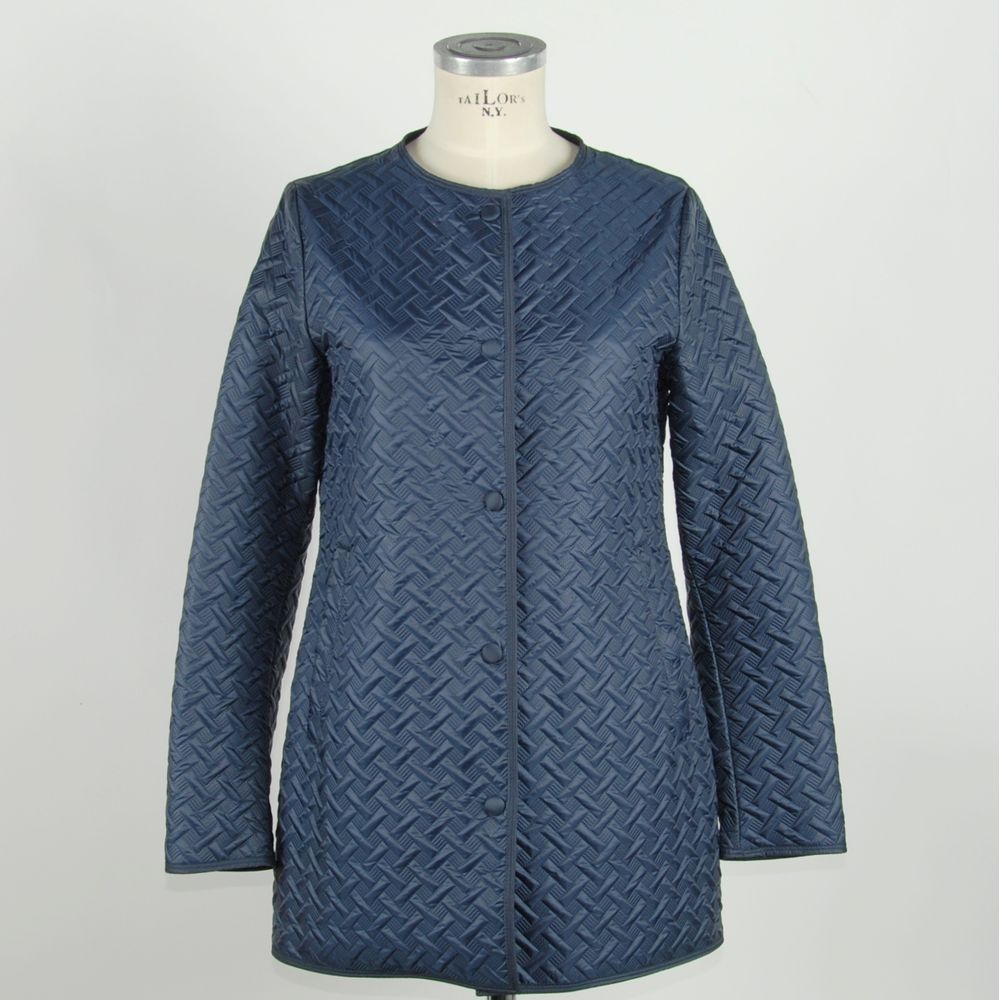 Emilio Romanelli Blaue Polyester-Damenjacke