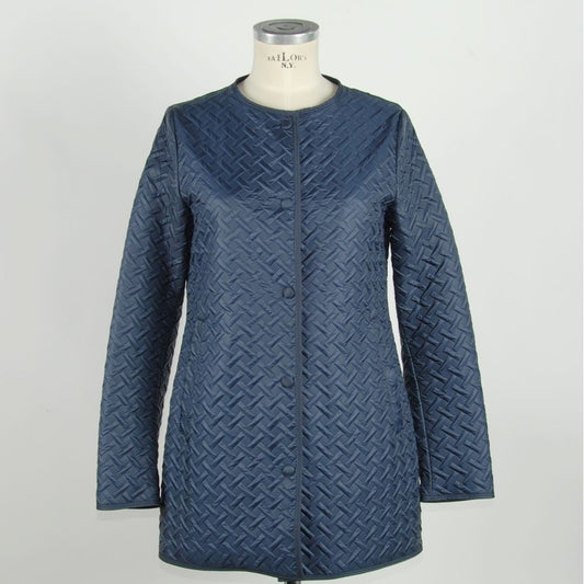 Emilio Romanelli Blaue Polyester-Damenjacke
