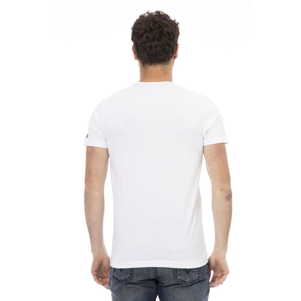 Trussardi Action Weißes Baumwoll-T-Shirt für Herren