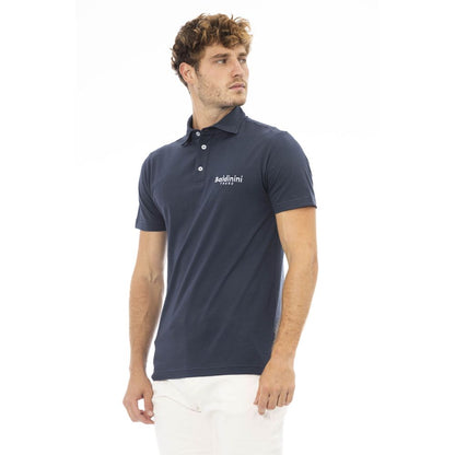 Baldinini Trend Blaues Herren-Poloshirt aus Baumwolle