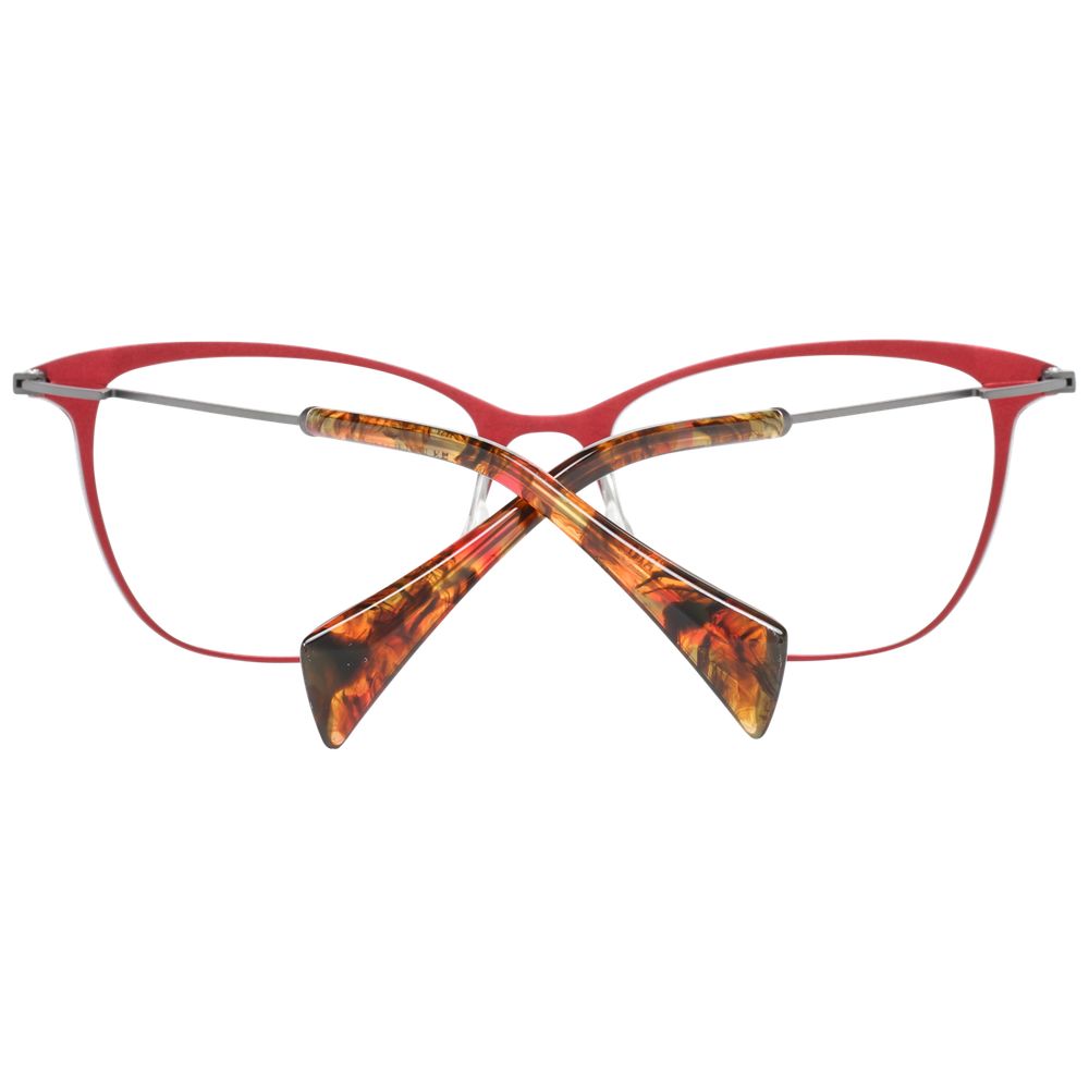 Yohji Yamamoto Rote Damen-Brillenfassung