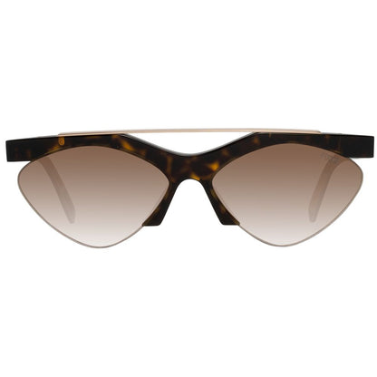 Emilio Pucci Braune Sonnenbrille aus Metall und Kunststoff