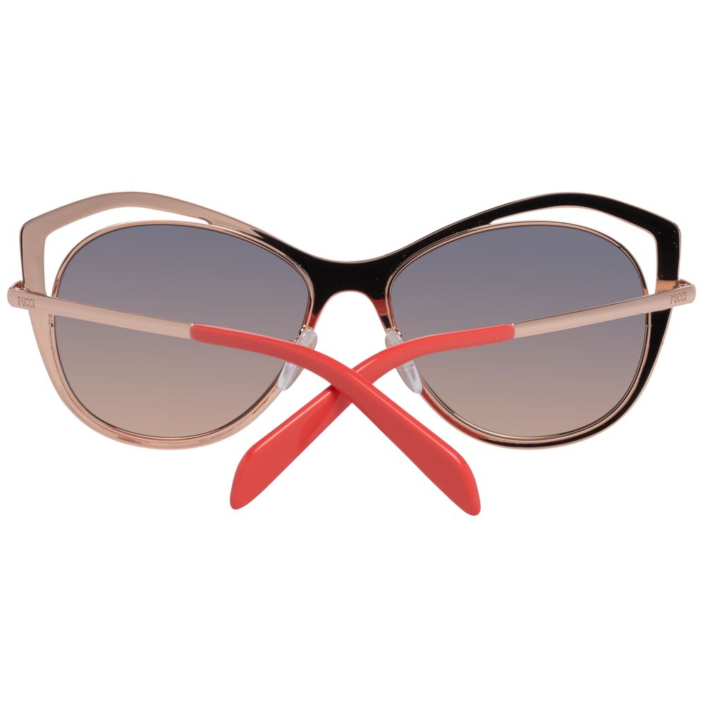 Emilio Pucci Roségold Damen Sonnenbrille