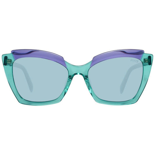 Emilio Pucci Grüne Sonnenbrille aus Kunststoff