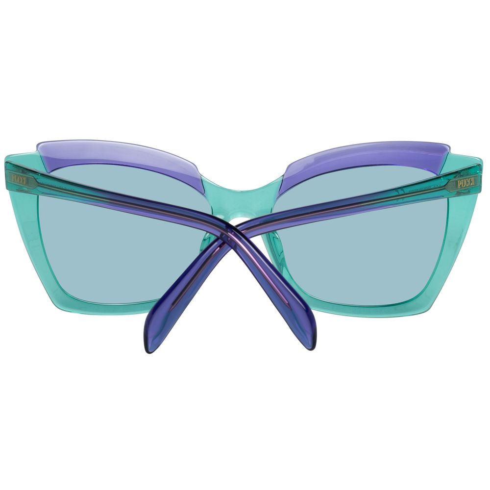 Emilio Pucci Grüne Sonnenbrille aus Kunststoff