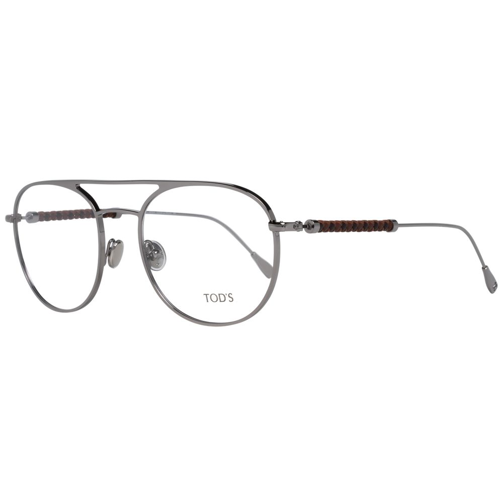 Tod's Silberne Herren-Brillenfassung