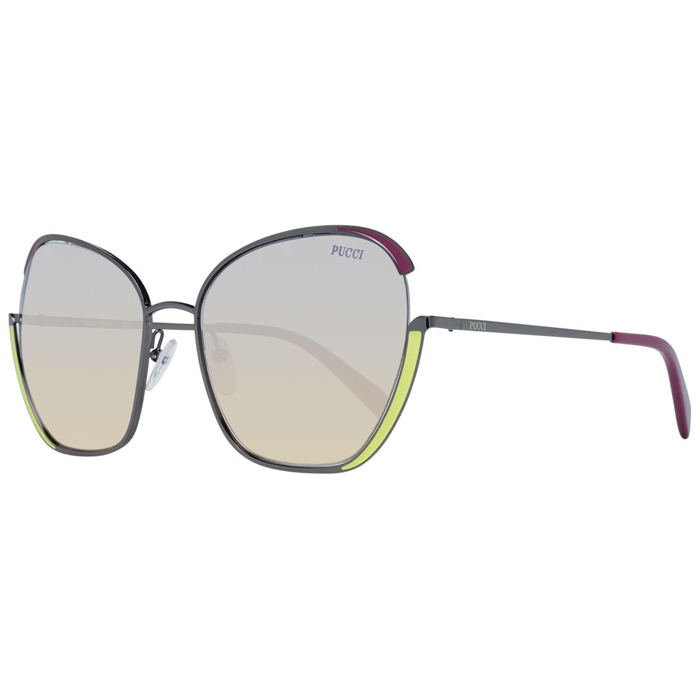 Emilio Pucci Sonnenbrille aus grauem Metall
