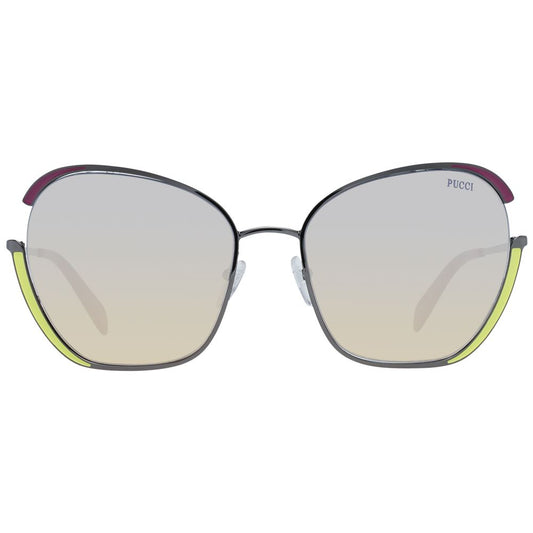 Emilio Pucci Sonnenbrille aus grauem Metall