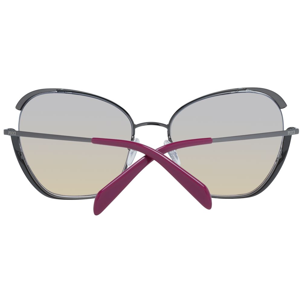 Emilio Pucci Sonnenbrille aus grauem Metall