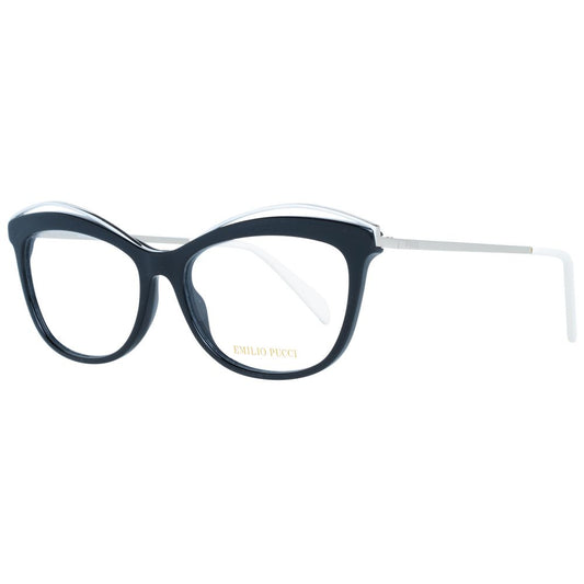Emilio Pucci Brille (Gestell) aus schwarzem Metall und Kunststoff