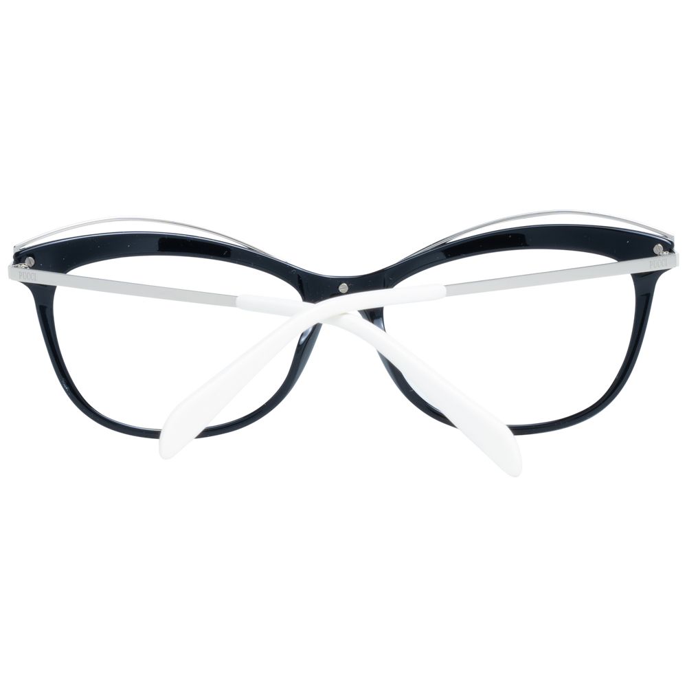 Emilio Pucci Brille (Gestell) aus schwarzem Metall und Kunststoff