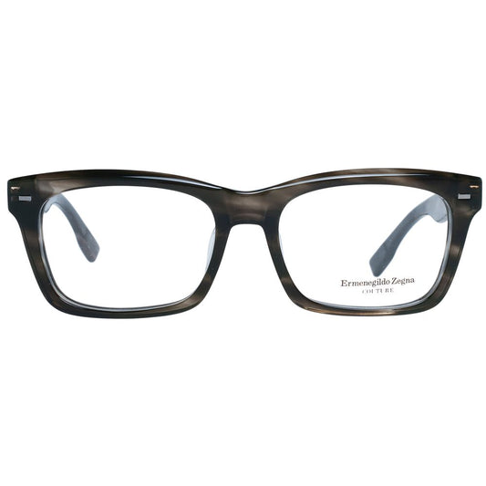 Ermenegildo Zegna Gray Acetate, Wood & Horn Glasses (Frames)