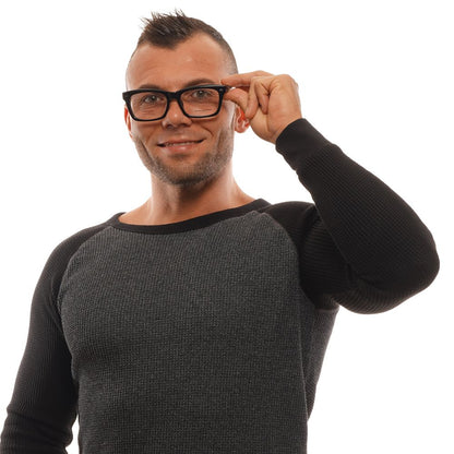 Ermenegildo Zegna Schwarze Herren-Brillenfassung