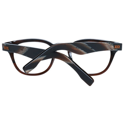 Ermenegildo Zegna Brown Plastic Glasses (Frames)