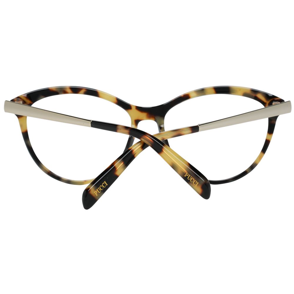 Emilio Pucci Braune Brille (Gestell) aus Metall und Kunststoff