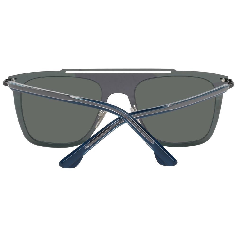 Blaue Plastiksonnenbrille der Polizei