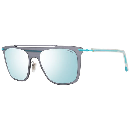 Polizei Sonnenbrille aus blauem Metall und Kunststoff
