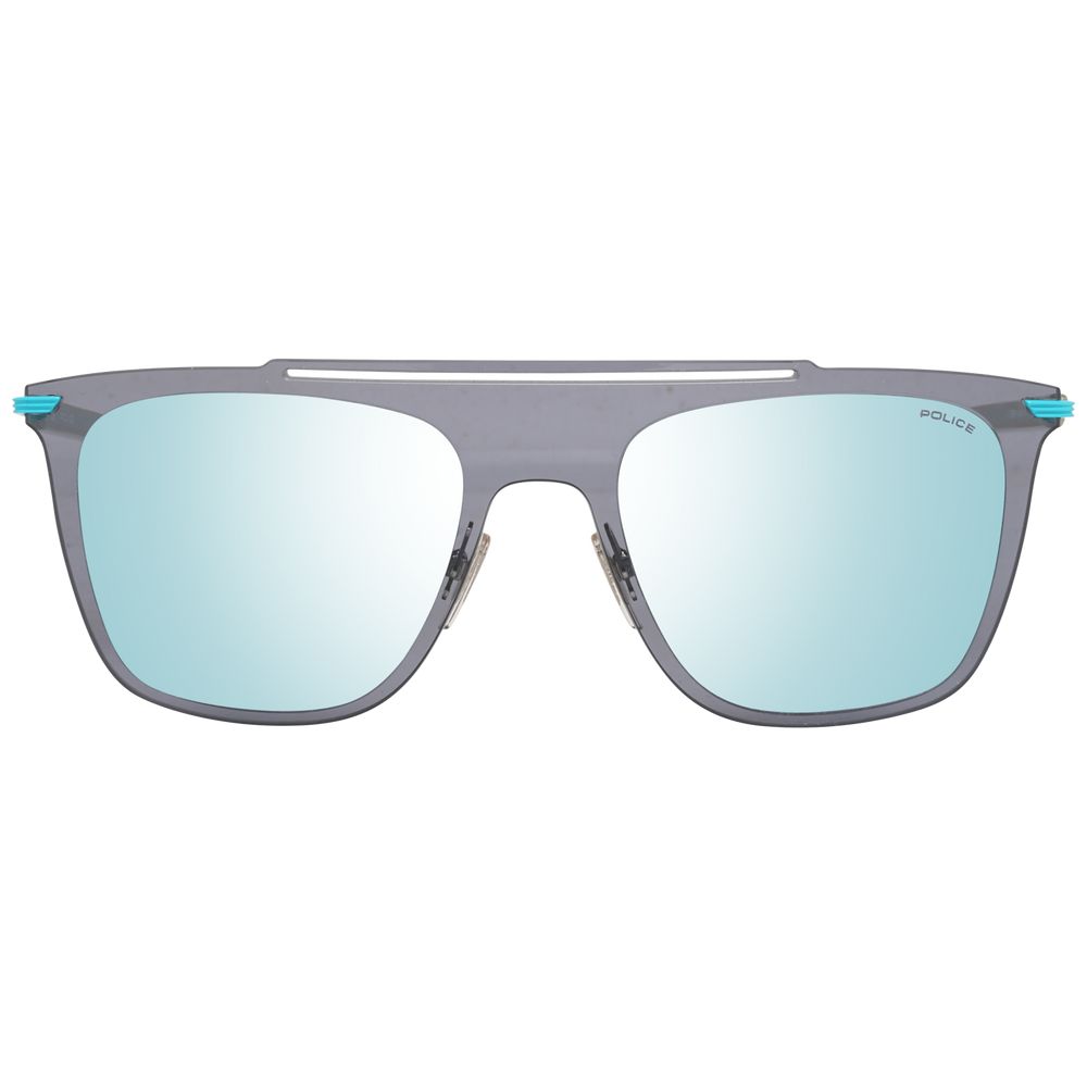 Polizei Sonnenbrille aus blauem Metall und Kunststoff