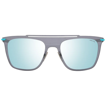 Polizei Sonnenbrille aus blauem Metall und Kunststoff