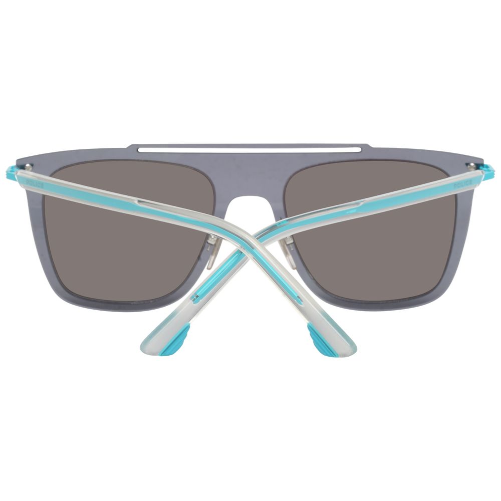 Polizei Sonnenbrille aus blauem Metall und Kunststoff
