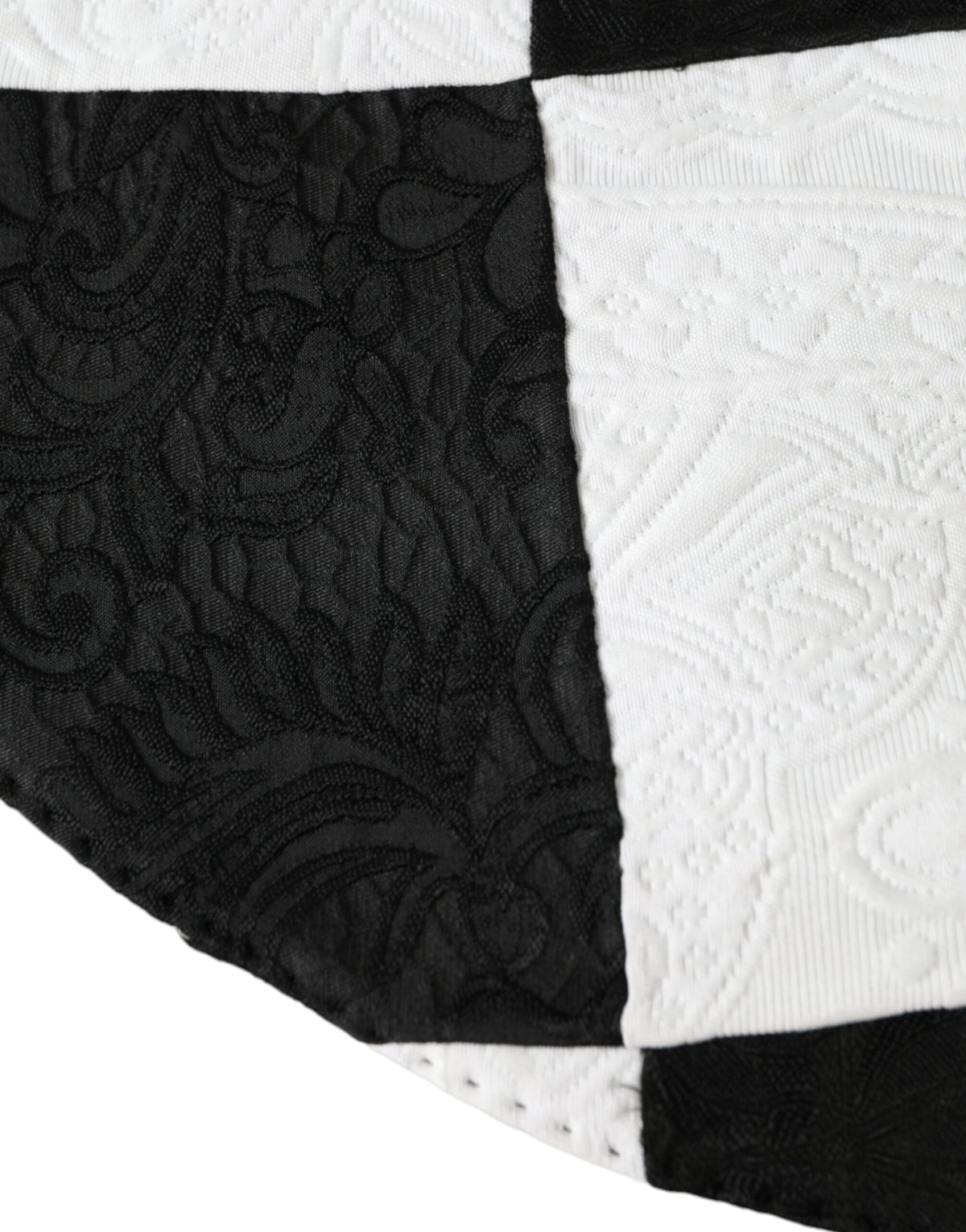 Dolce &amp; Gabbana – Schlapphut mit breiter Krempe und Karomuster in Schwarz und Weiß