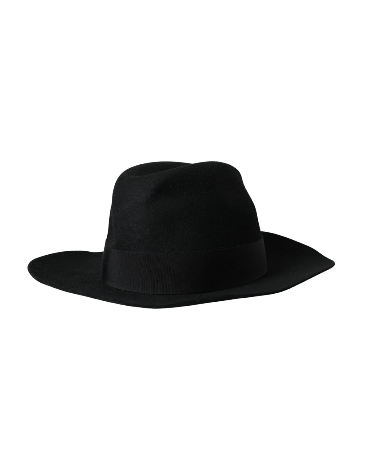Dolce &amp; Gabbana Black Rabbit Fedora Trilby Damenhut