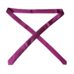 Dolce &amp; Gabbana Lila Einfarbige Satinseide Verstellbare Herrenkrawatte