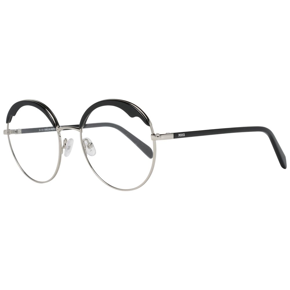 Emilio Pucci Brille (Gestell) aus schwarzem Metall und Kunststoff