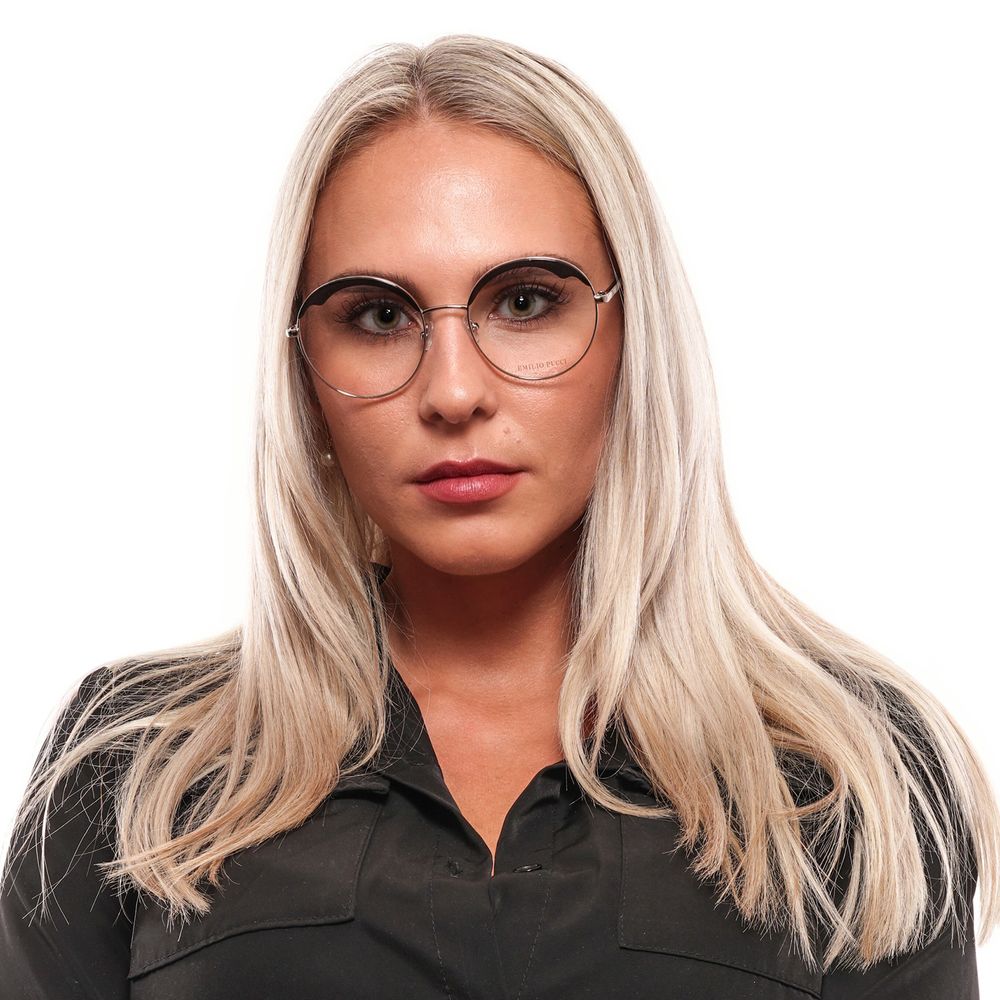 Emilio Pucci Brille (Gestell) aus schwarzem Metall und Kunststoff