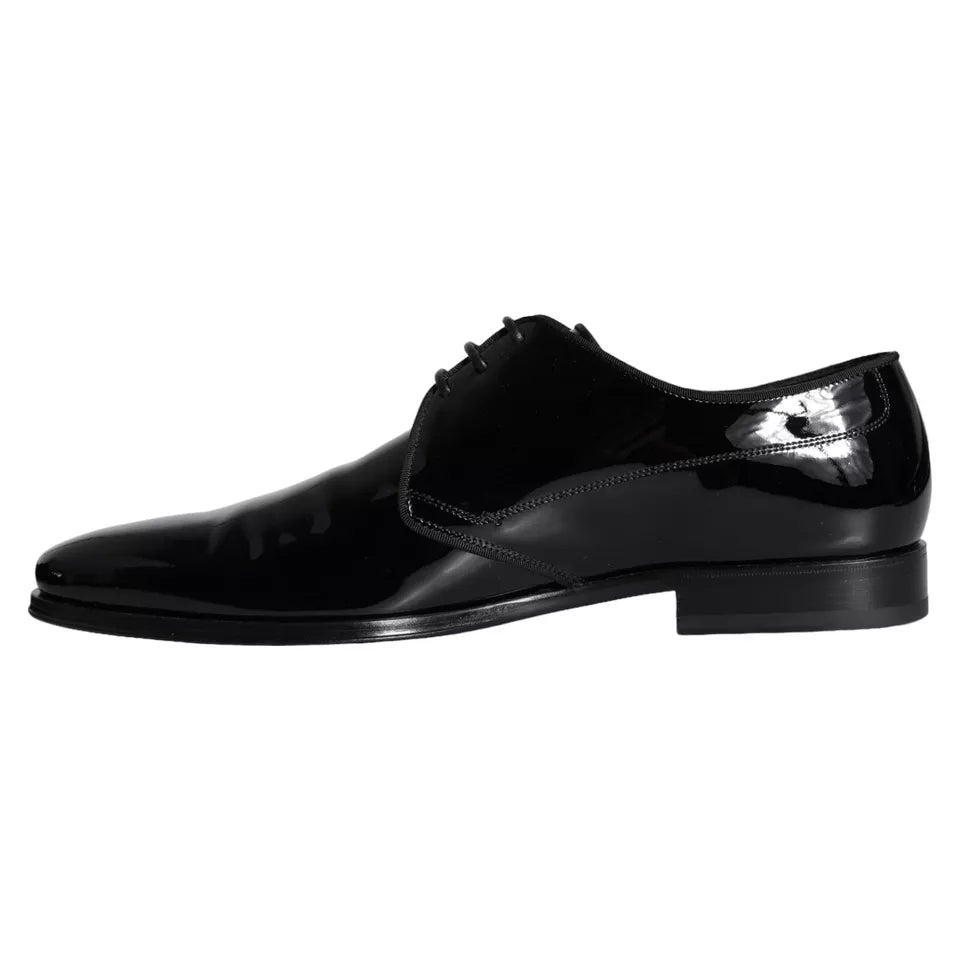 Dolce &amp; Gabbana – Derby-Schuhe für Herren aus schwarzem Kalbsleder