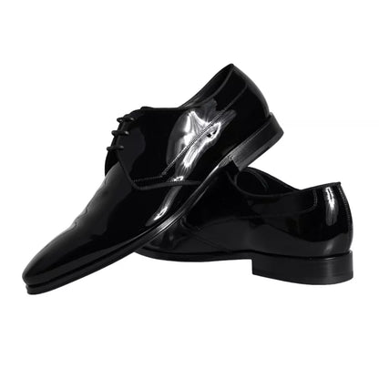 Dolce &amp; Gabbana – Derby-Schuhe für Herren aus schwarzem Kalbsleder