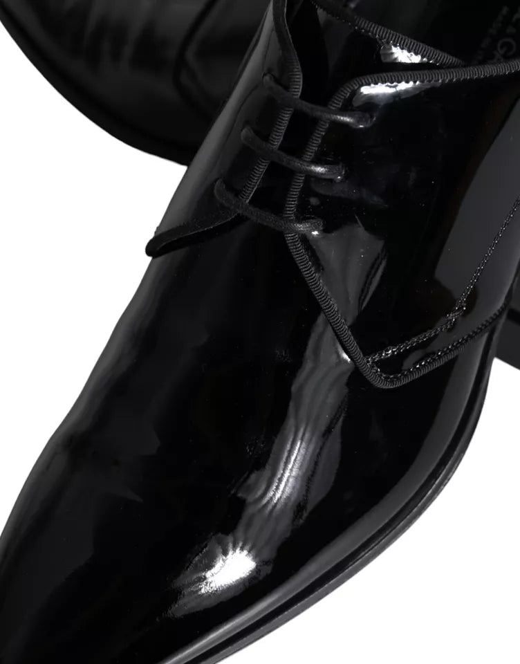 Dolce &amp; Gabbana – Derby-Schuhe für Herren aus schwarzem Kalbsleder