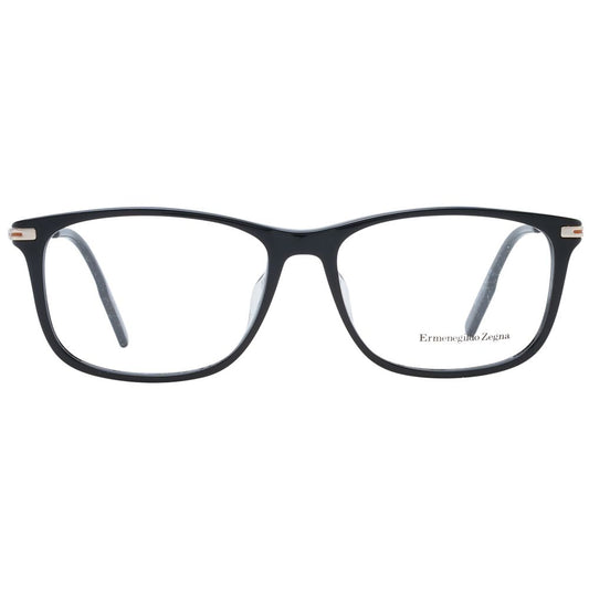 Ermenegildo Zegna Black Plastic Glasses (Frames)