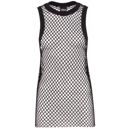 Comme Des Fuckdown Schwarzes Polyester-Tanktop für Damen