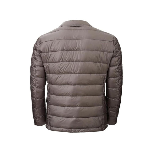 Graue Polyamid-Herrenjacke hinzufügen
