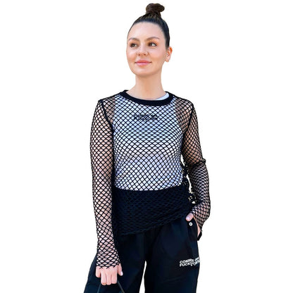 Comme Des Fuckdown Schwarzes Polyester-Damen-T-Shirt