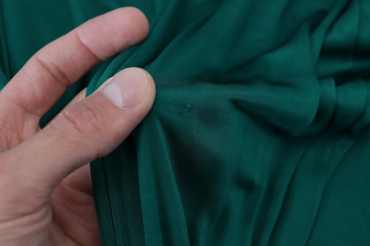 Dolce &amp; Gabbana – Dunkelgrünes, langärmliges Midikleid aus Viskose