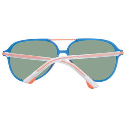 Blaue Plastiksonnenbrille der Polizei