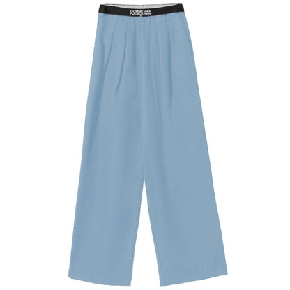 Comme Des Fuckdown Blaue Palazzo-Hose aus Polyester für Damen