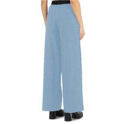 Comme Des Fuckdown Blaue Palazzo-Hose aus Polyester für Damen