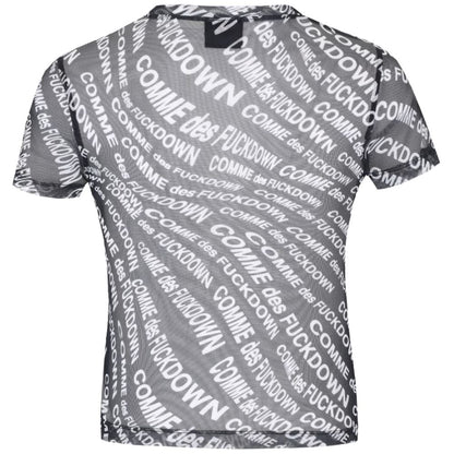 Comme Des Fuckdown Schwarzes Polyester-Damen-T-Shirt