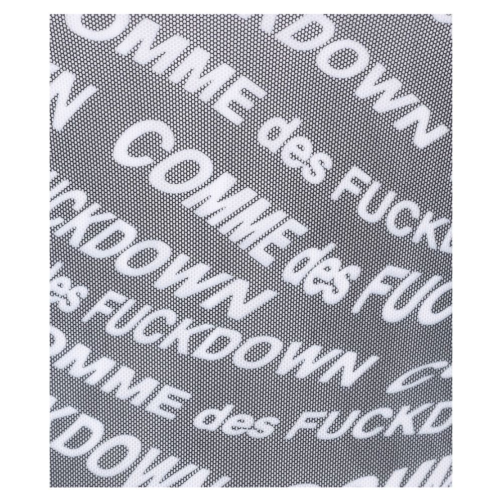 Comme Des Fuckdown Schwarzes Polyester-Damen-T-Shirt