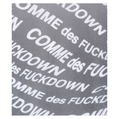 Comme Des Fuckdown Schwarzes Polyester-Damen-T-Shirt