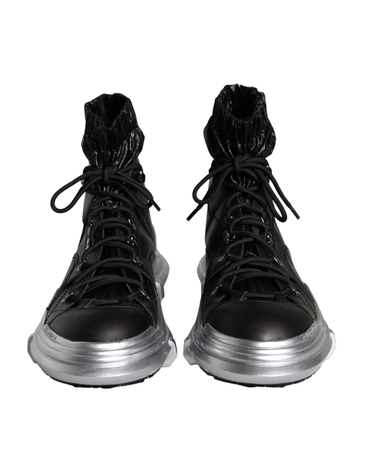 Dolce &amp; Gabbana – Galileo – Hohe Sneakers aus schwarzem Nylon